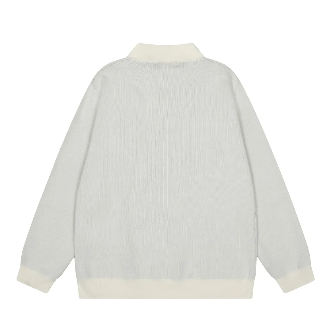 P250 Top quality" Style number: DS164# (not off the shelves all year round) [Ralph Lauren autumn and winter Malaysia embroidered logo knitted POLO lapel sweater] ✅Ralph Lauren Ralph Lauren classic basic lapel POLO same style knitted autumn and winter sweater for men and women ✅Main supplier platform live broadcast Wholesale entity Replenish when out of stock Not off the shelf ✅ZP quality 1:1 version Scan the code to enter the GF website Counter quality ✅Detailed quality is the only one in Guangzhou Imported quality cotton yarn, 750g weight, focusing on high-end, cost-effective, good quality, needless to say, ✅The version is restored to the original order, the maximum size can be worn up to 190 pounds, loose, comfortable and stress-free, ✅The upper body is simple and easy to match, a must-have for male gods. Good-looking clothes are never picky. A must-have in couples' wardrobes. Size: S-XL. Color: Milk white, gray, black and white, black and red, navy white label, navy red label